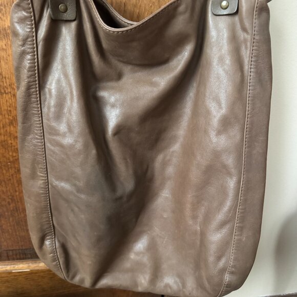 J. Jill Brown Leather Shoulder/Crossbody Hobo Bag - Picture 5 of 12